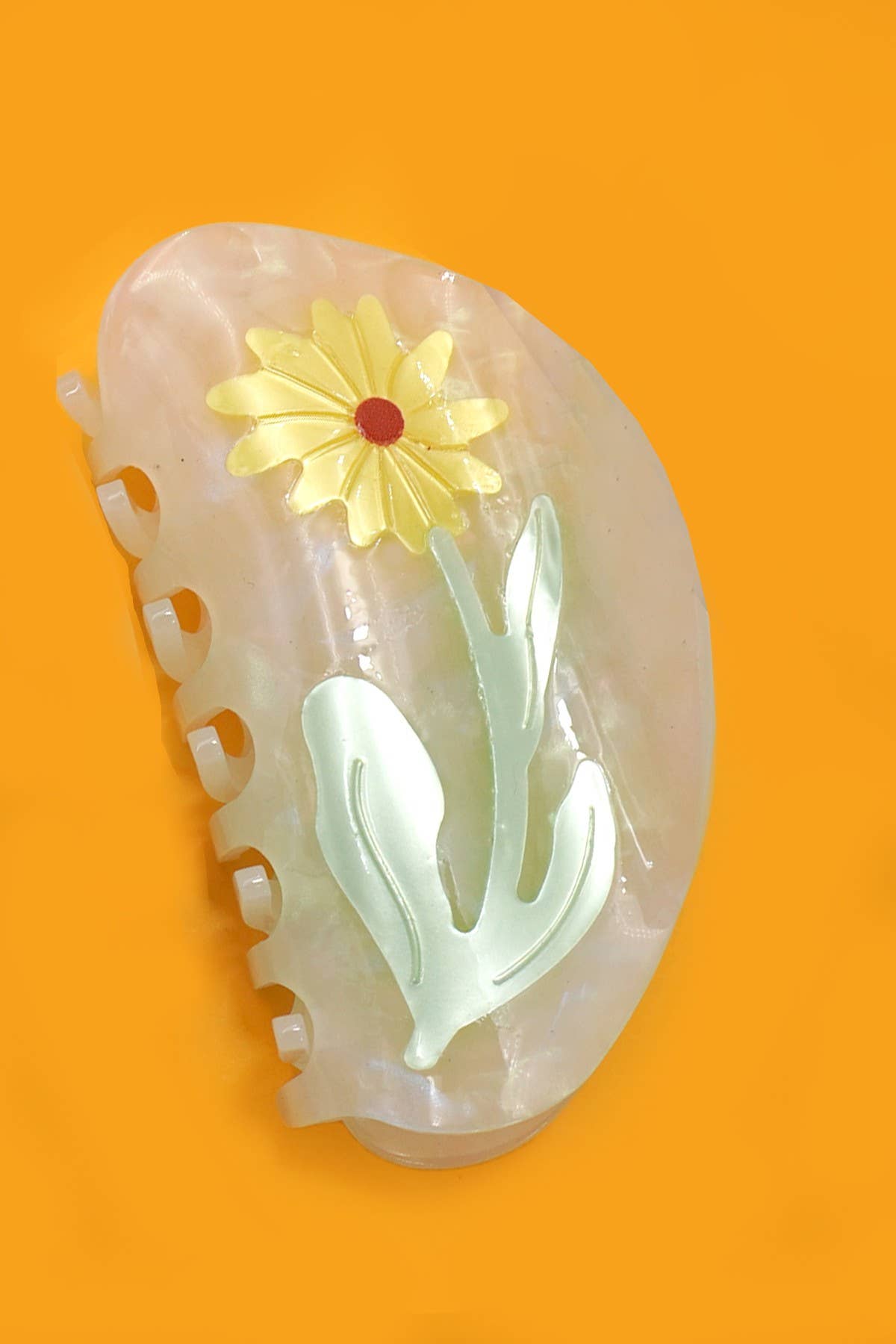 Yellow Flower Hair Clip