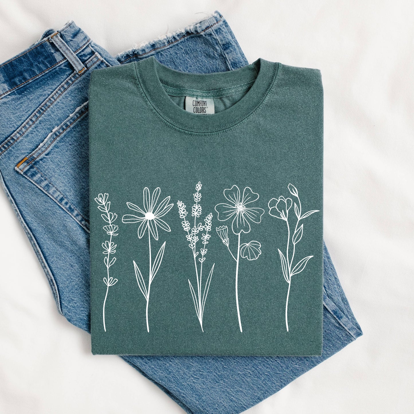 Wildflowers Tshirt / Spruce