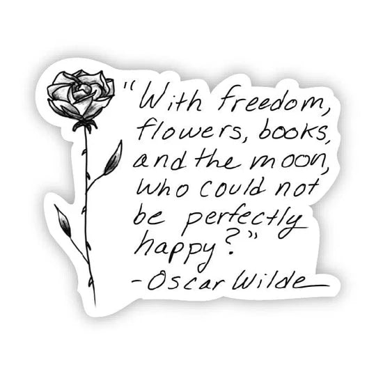 "With Freedom, flowers, etc" Sticker