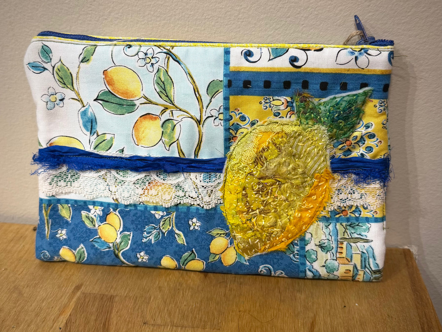 Lemon Zipper Pouch