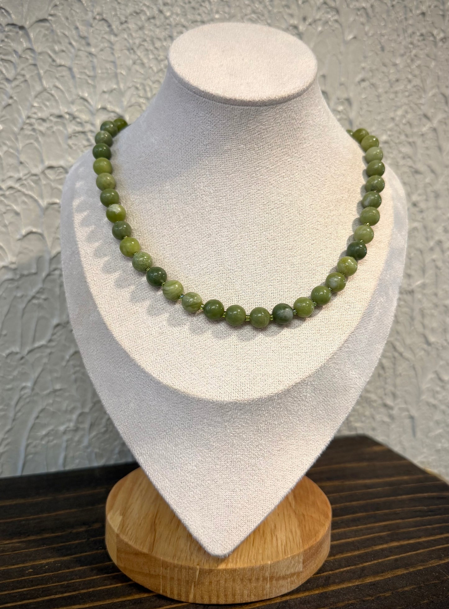 Enchanted Moss / Beaded Necklace