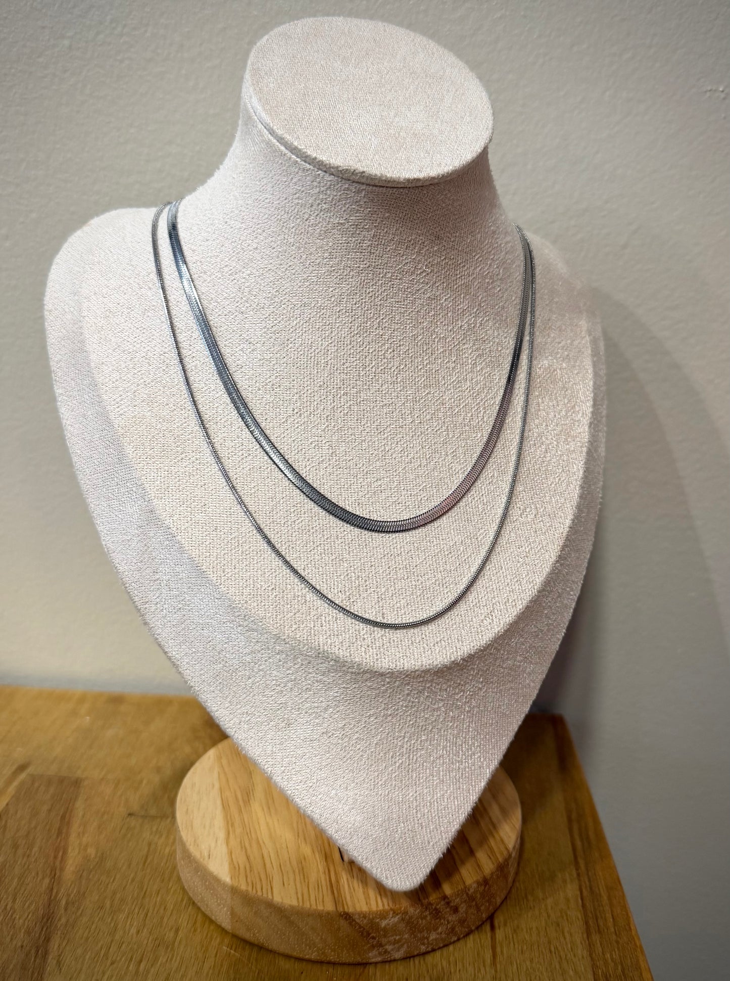 Double Layering Chain Necklace