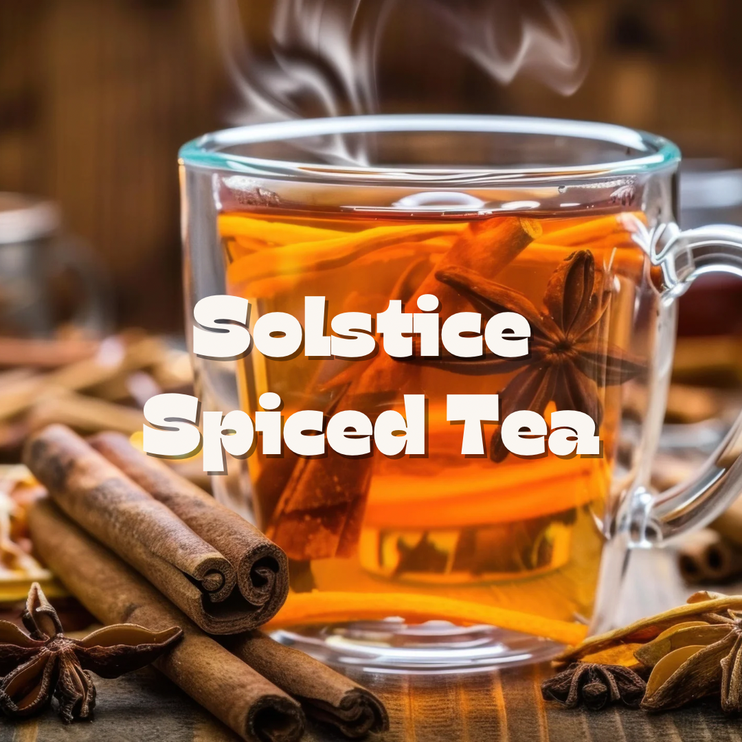 Hobnail Glass Candle / Solstice Spiced Tea