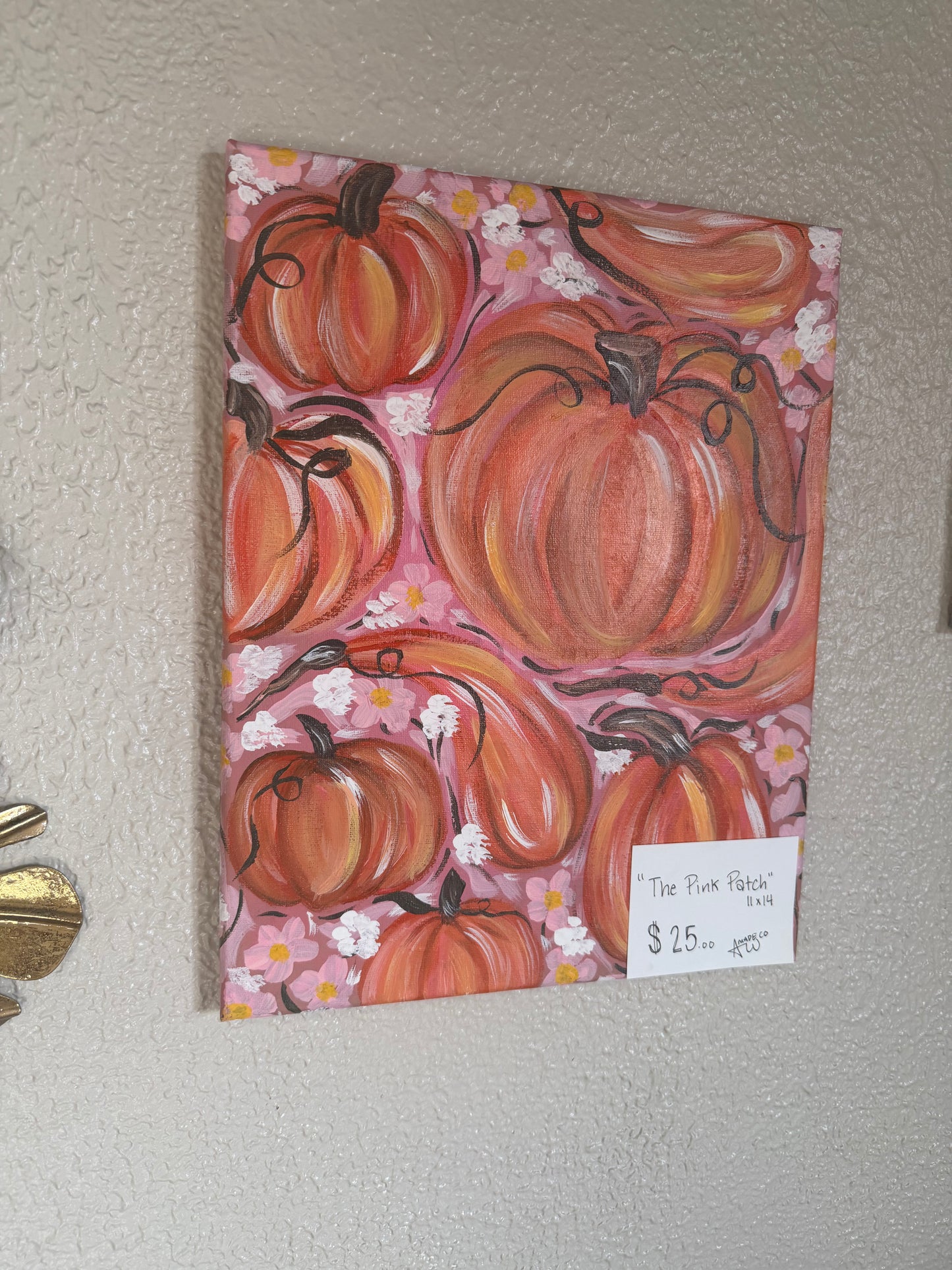 Pink Patch / Canvas Painting