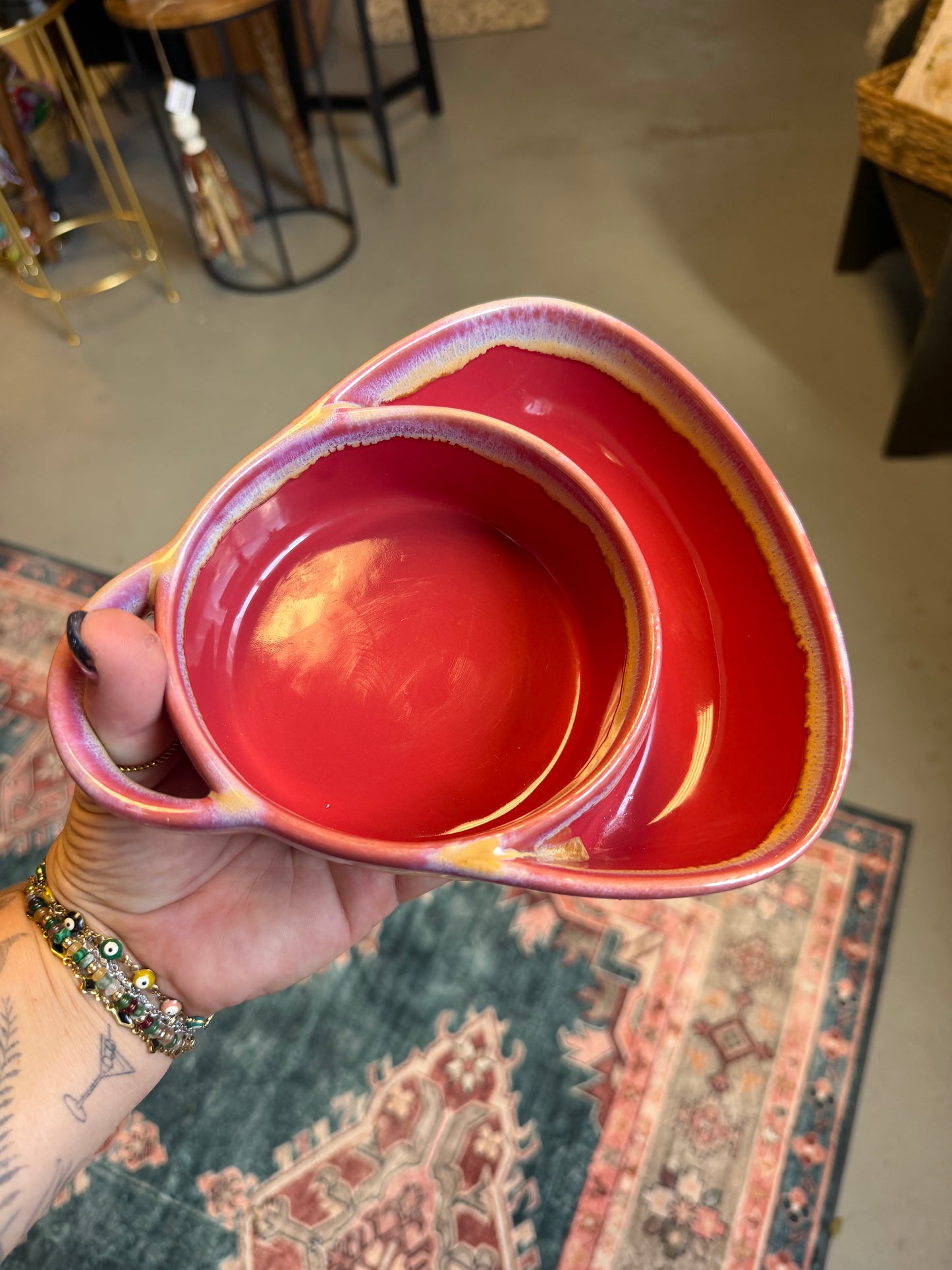 Ceramic Divided Bowl