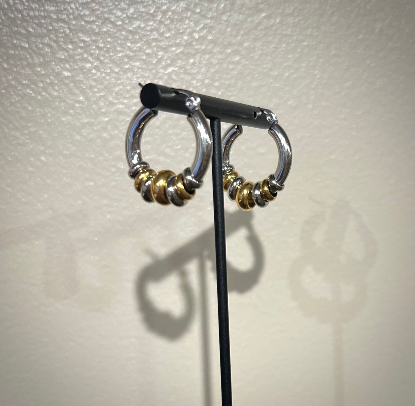 Two Tone Latch Hoop