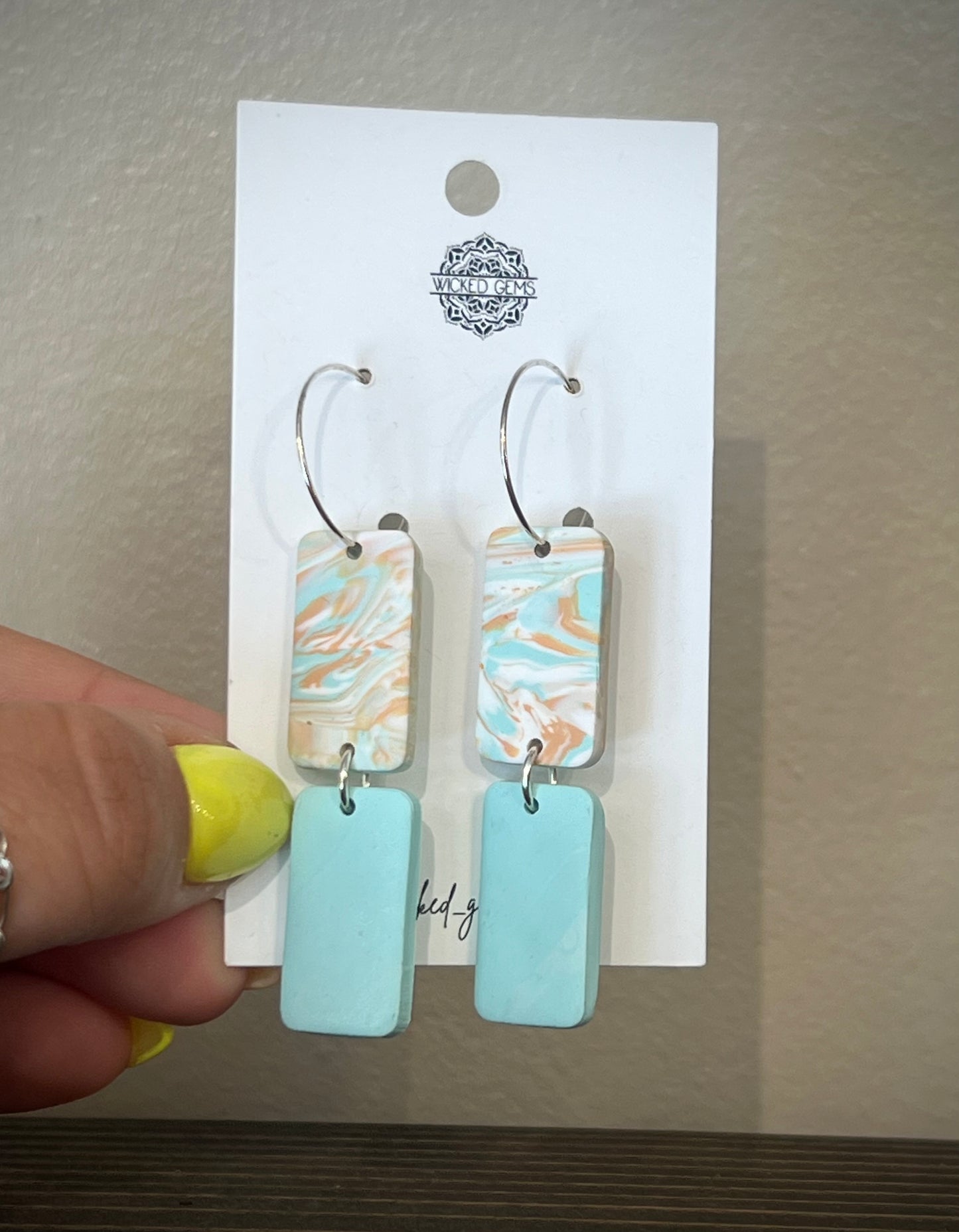 Beachy Marble Double Rect