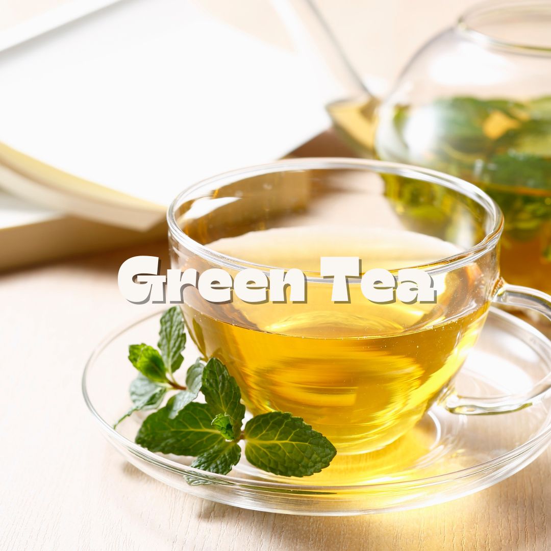 Green Tea Hobnail Glass / 14oz