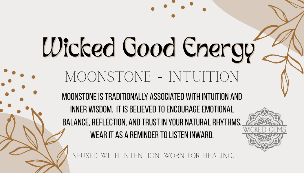 Moonstone/Intuition Gemstone Bracelet