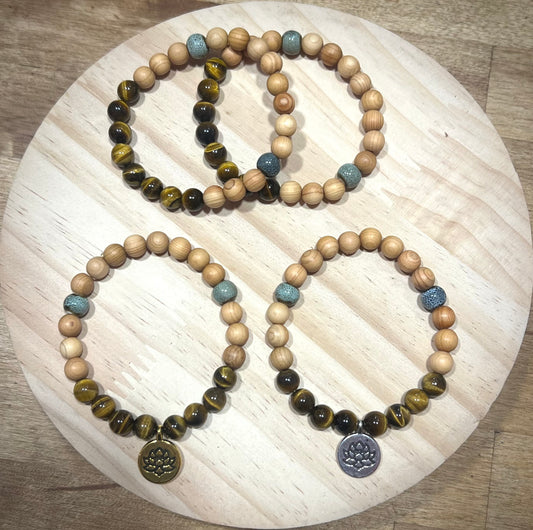 Tigers Eye/Strength Gemstone Bracelet
