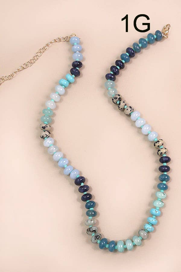 Agate "Candy" Beaded Necklace