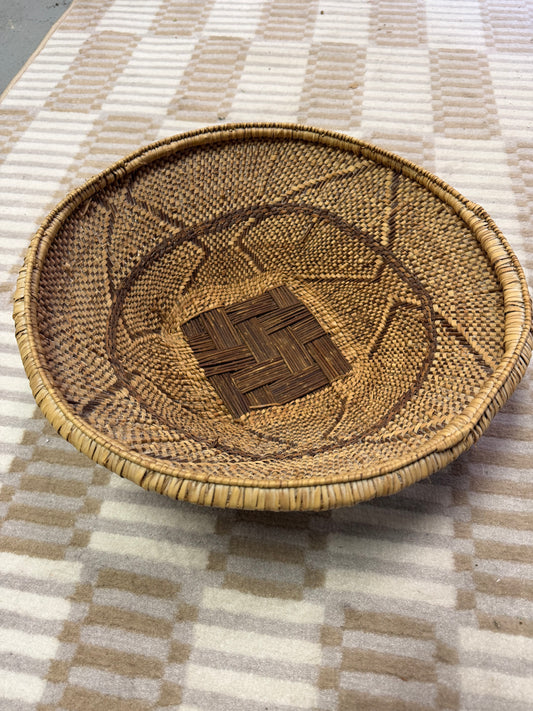 Dark Large Wicker Basket