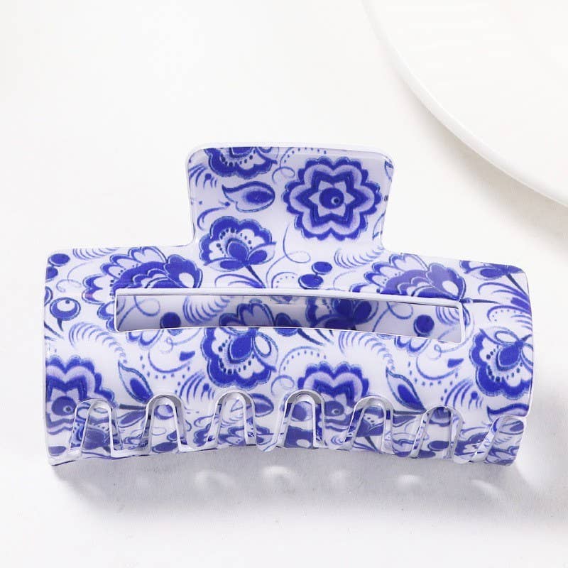 Vintage Porcelain Hair Clip