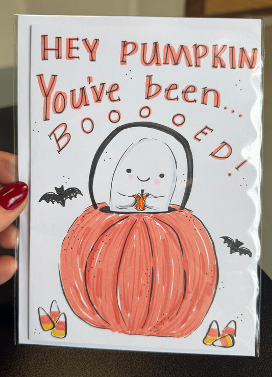 Pumpkin / Hand Drawn Greeting Card
