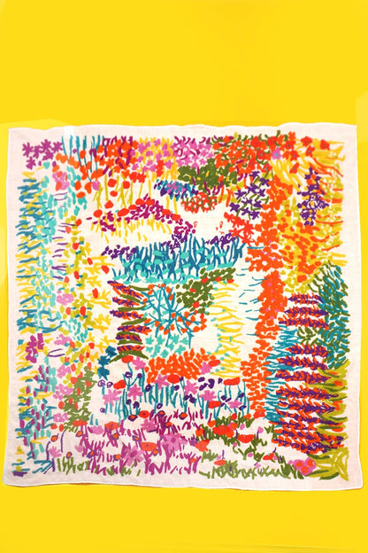 Floral Print Bandana Scarf