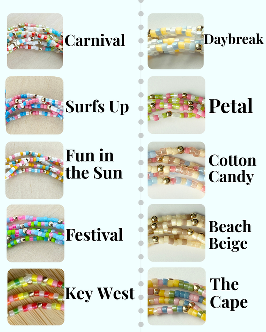 Seed Bead Bracelets / gold filled