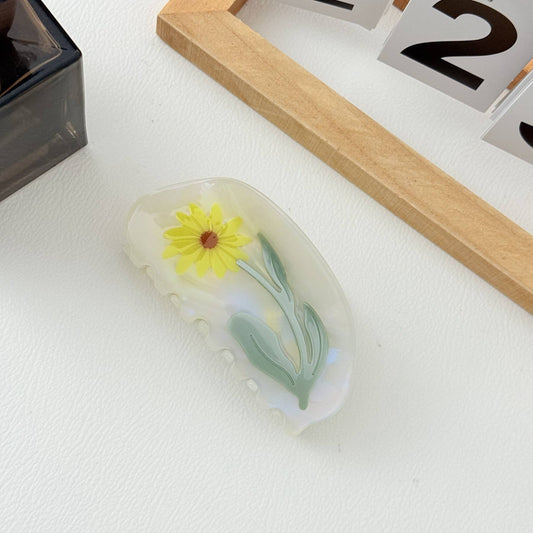 Yellow Flower Hair Clip