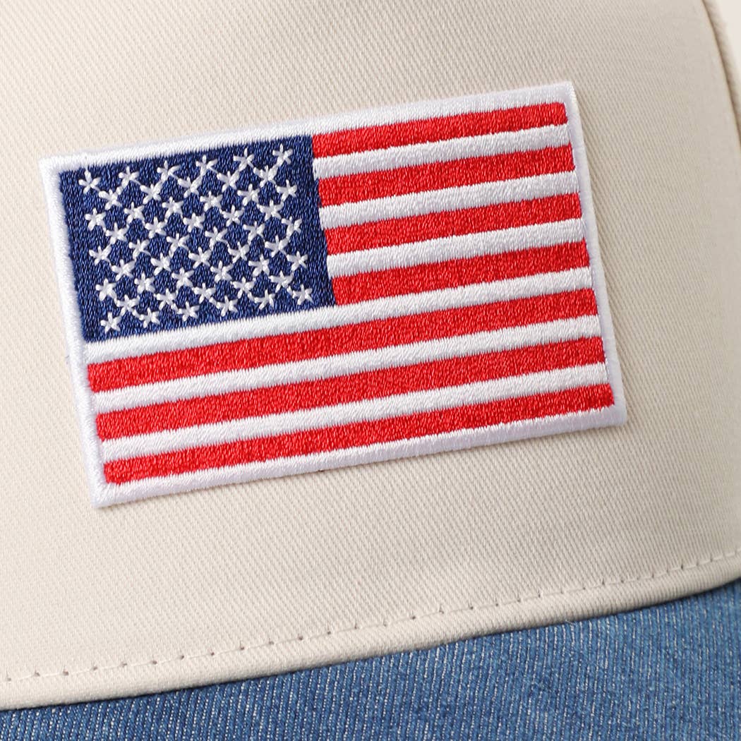 Flag Embroidered Patch / Trucker Hat