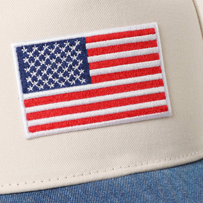 Flag Embroidered Patch / Trucker Hat