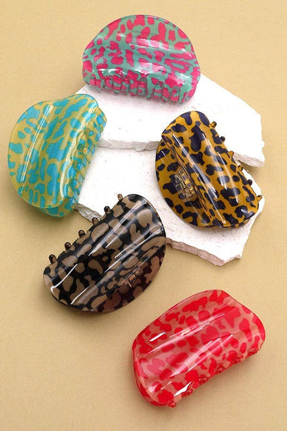Animal Print Hair Clip