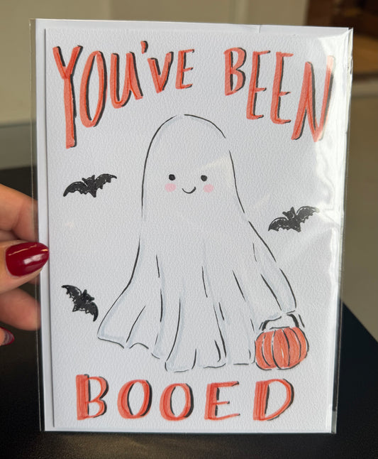 Ghost Card / Hand Drawn Greeting Card