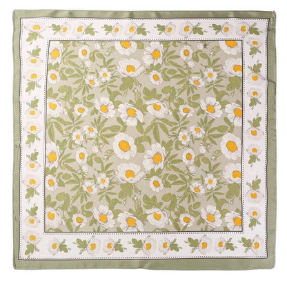 Silky Daisy Bandana Scarf