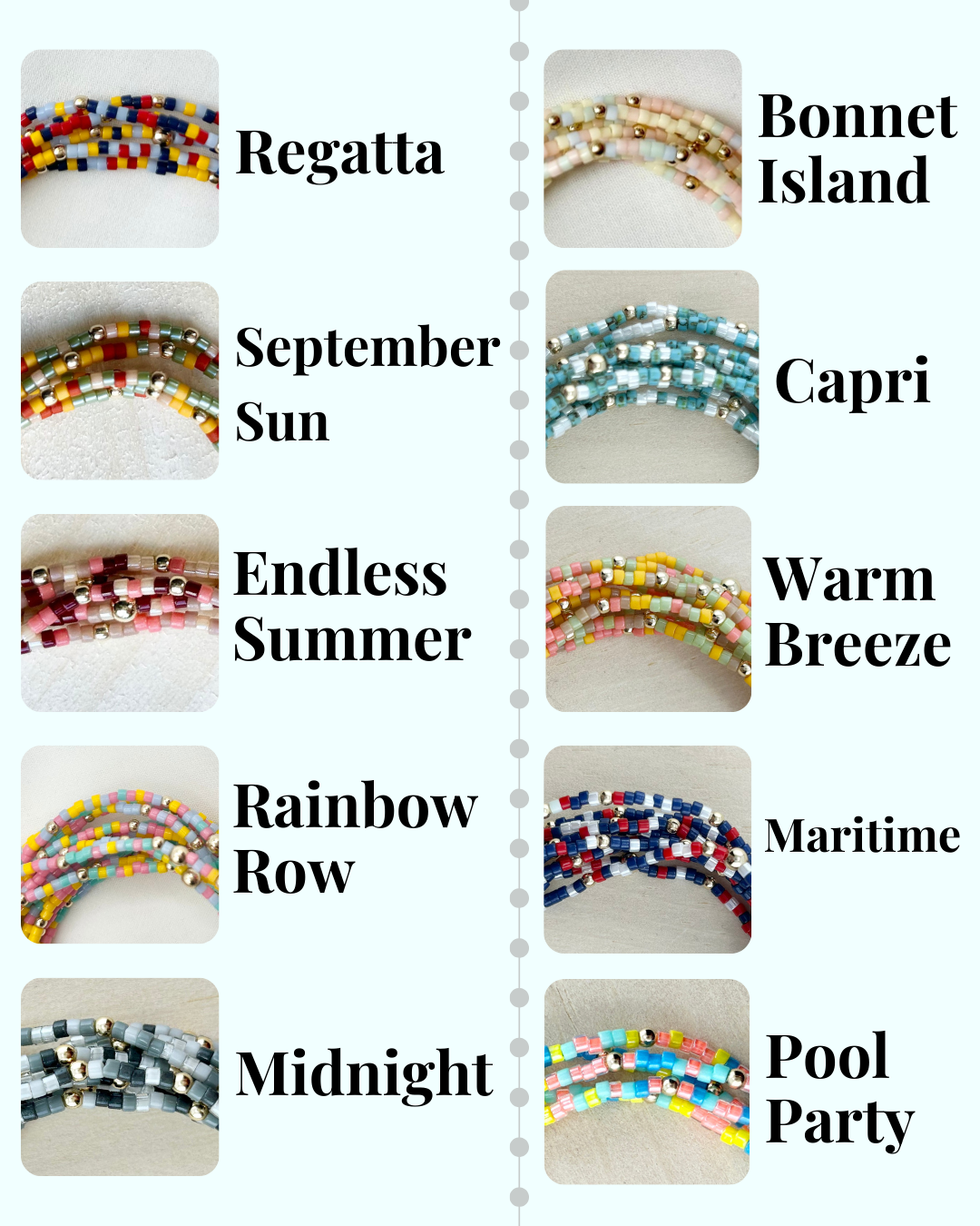 Seed Bead Bracelets / gold filled