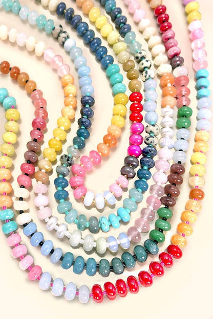 Agate "Candy" Beaded Necklace