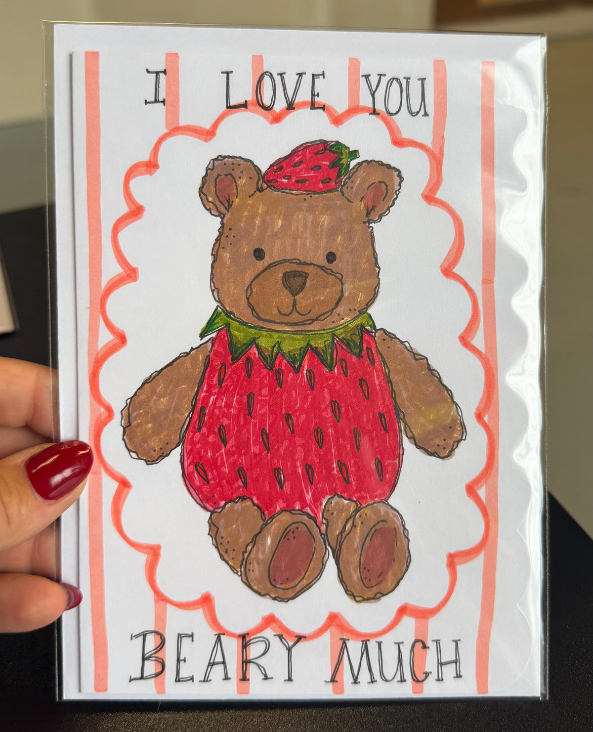 Beary Bear / Hand Drawn Greeting Card