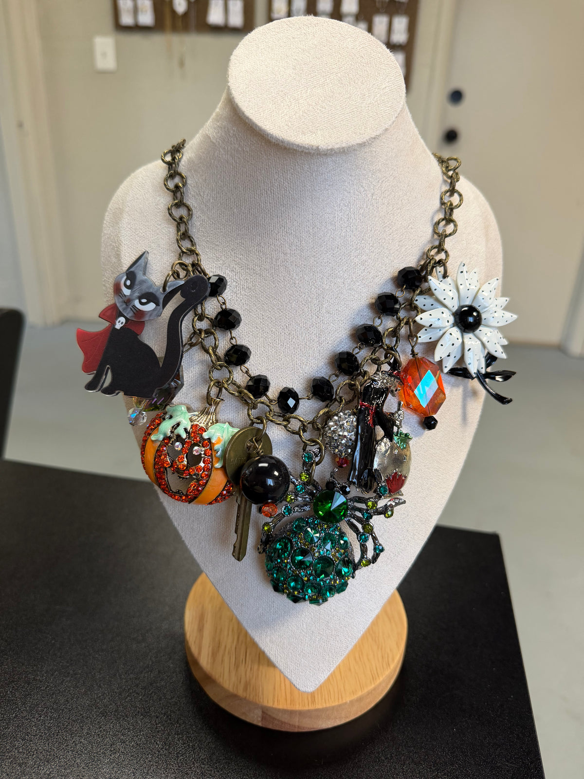 Midnight Garden / Junk Necklace