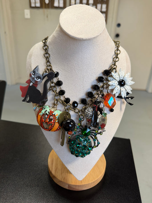 Midnight Garden / Junk Necklace
