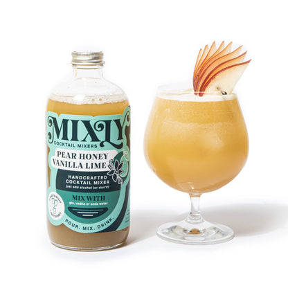 Pear Honey Vanilla Cocktail / Mocktail Beverage Mixer 16oz