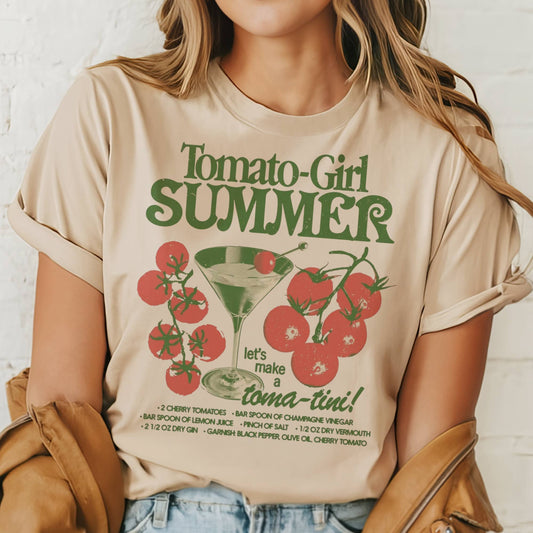 Tomato Girl Graphic Tee / Beige