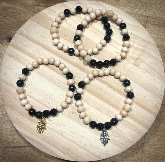 Black Onyx/Protection Gemstone Bracelet