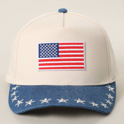 Flag Embroidered Patch / Trucker Hat