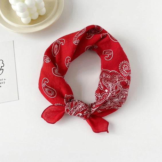 Red Paisley / Bandana Scarf