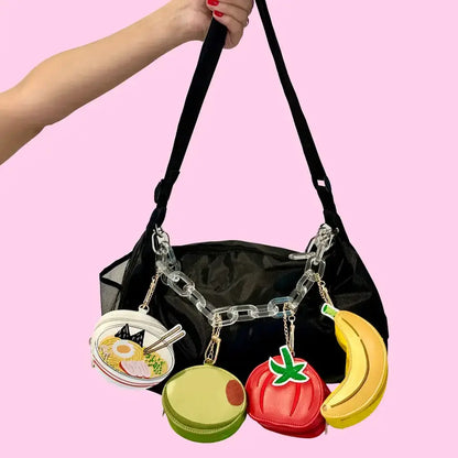 2-in-1 Bag Charm & Reusable Shopper Bag - Avocado
