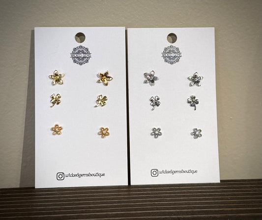 Floral Stud Pack