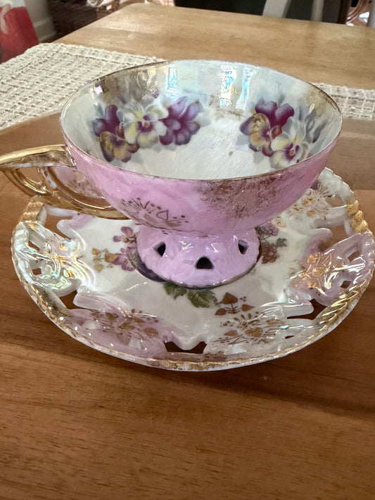 Japanese footed teacup set