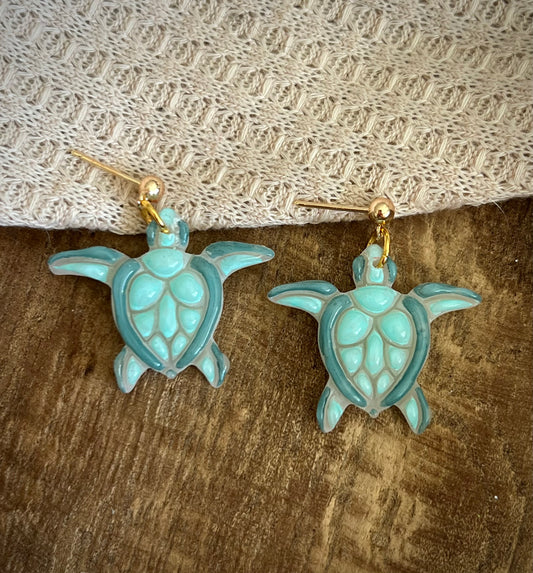 Sea glass turtle