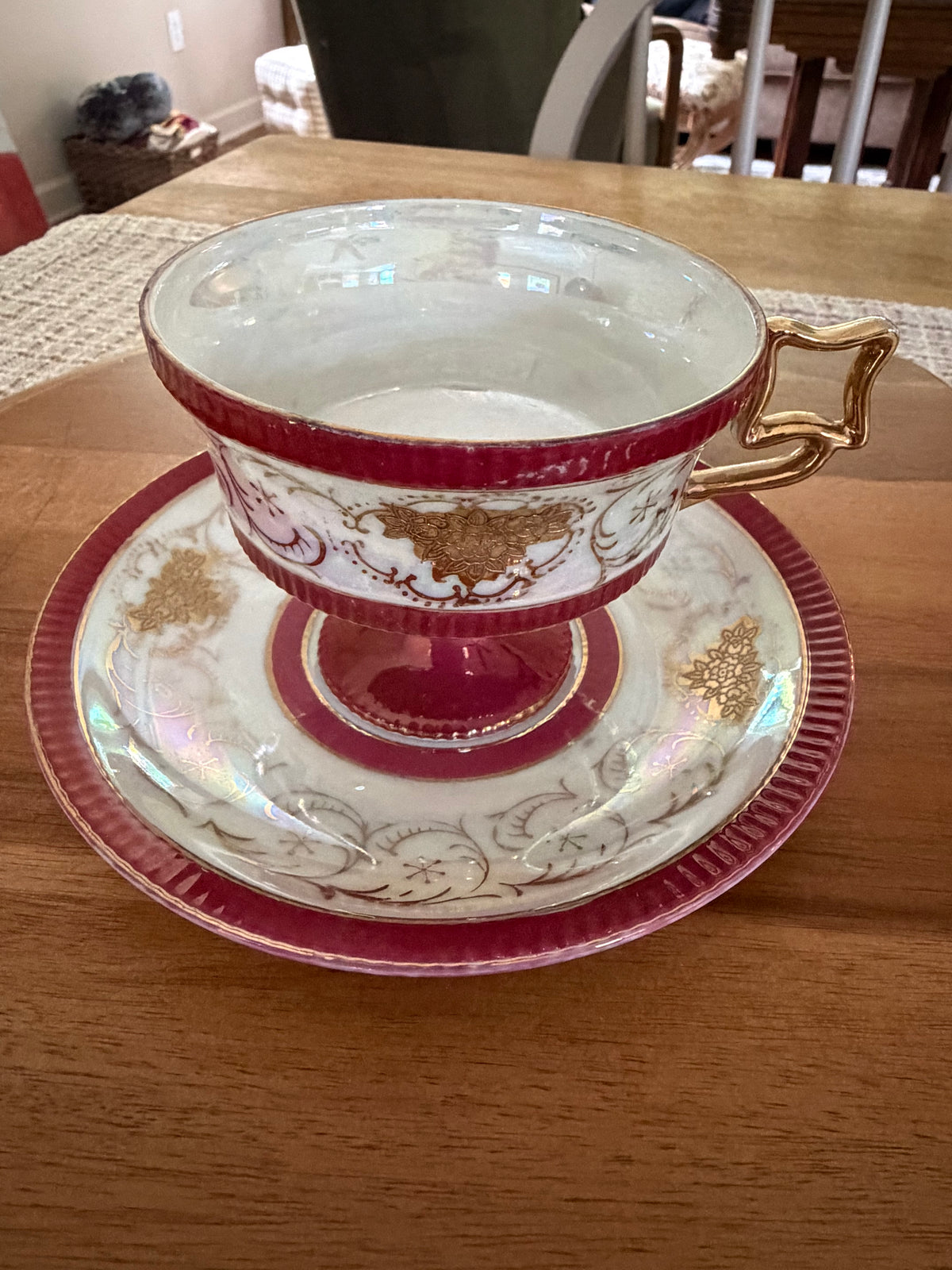 Japanese footed teacup set