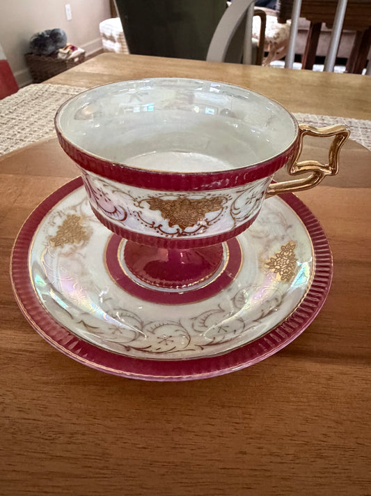Japanese footed teacup set