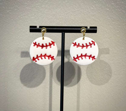 Baseball Earrings