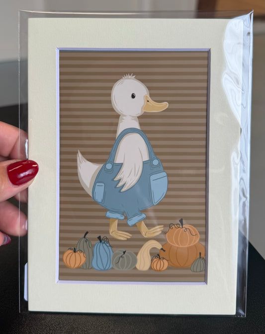 Denim Duck / Art Print