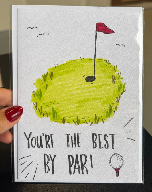 Golf / Hand Drawn Greeting Card