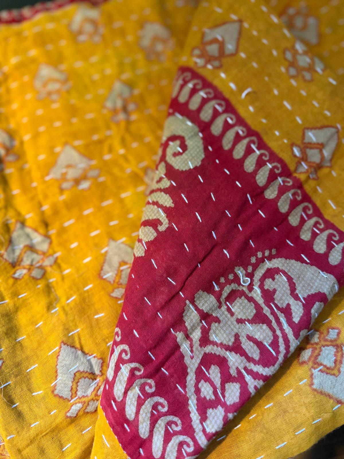 Vintage Kantha throw