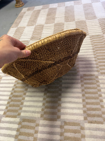 Dark Large Wicker Basket
