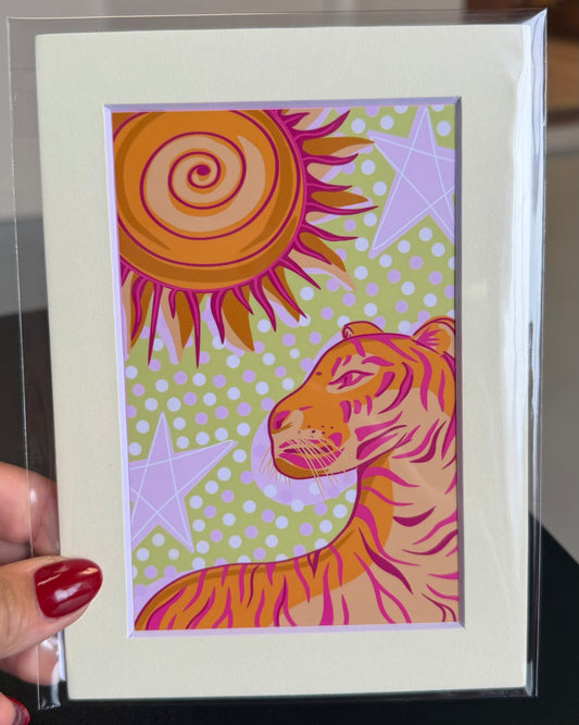 Vivid Tiger / Art Print
