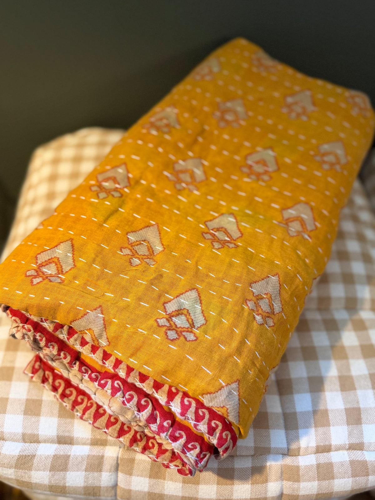 Vintage Kantha throw