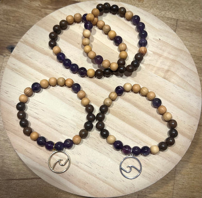 Amethyst/Calm Gemstone Bracelet